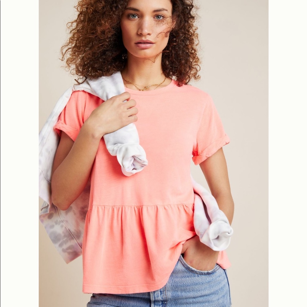 Anthropologie peplum top